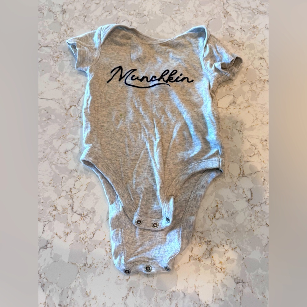 Munchkin Gray Baby One Piece. Old navy